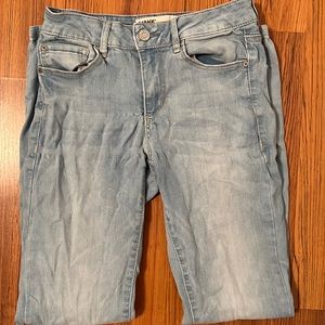 Garage light-wash high waist jegging